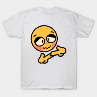 Cute nervous cursed emoji T-Shirt